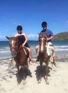 robin and kevin horseback ride