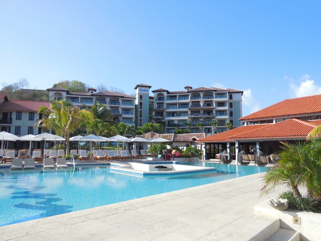 Sandals La Source Grenada pink gin village pool