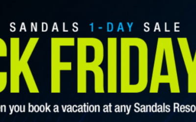 Sandals Black Friday sale…up to $1730 in total savings!