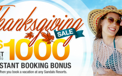 Sandals Thanksgiving sale is here!