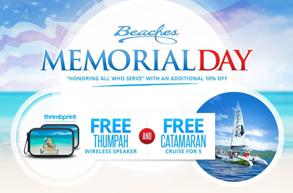 Sandals and Beaches Memorial Day promotions!